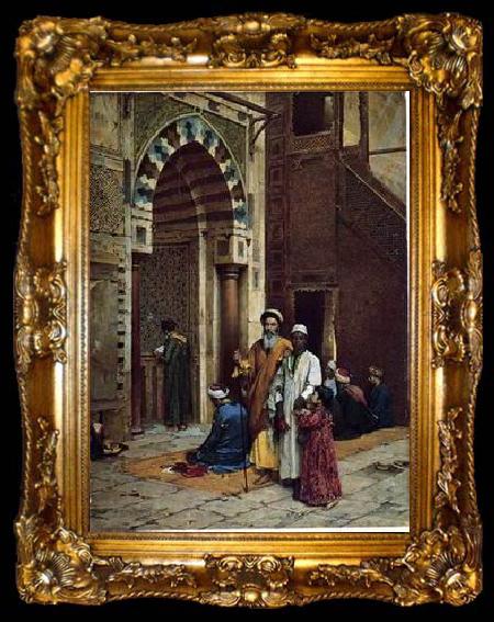 framed  unknow artist Arab or Arabic people and life. Orientalism oil paintings 594, ta009-2